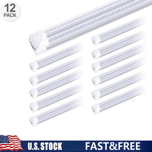 Pack 72w led shop light - 12, 8ft