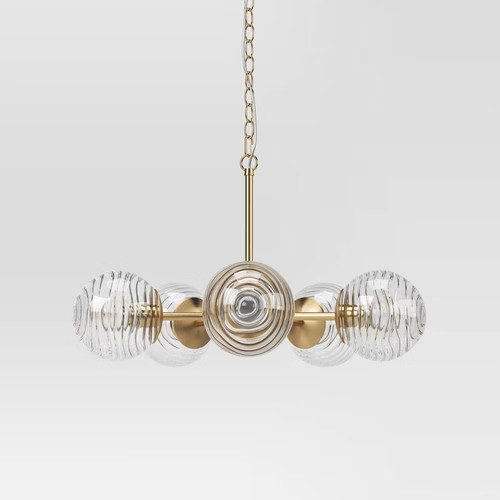 Glass orb ceiling chandelier - orb,